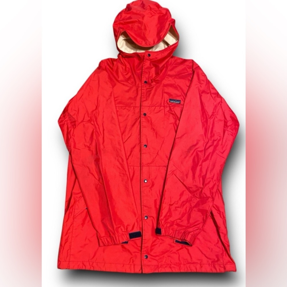 Vintage 1980s Patagonia men’s rain jacket red Patagonia jacket vintage 80s